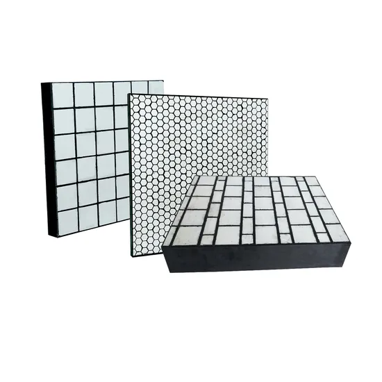 Doublure d'usure de la goulotte Revêtement en céramique en acier inoxydable pour carreaux de céramique Zta