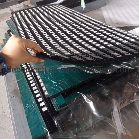 Carreaux de céramique de poulie Feuille composite en caoutchouc à la traîne avec couche de liaison Cn